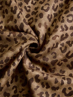 Retro Leopard Print Eco-Suede Jacket