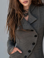 Vintage Asymmetrical Knit Cardigan
