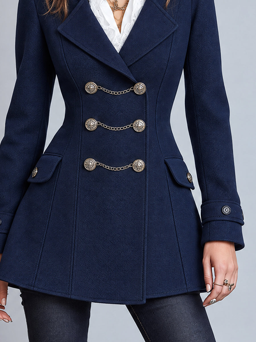 Vintage Bohemian Jacket with Chain and Buttons