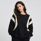 Μοντέρνο oversized φούτερ από βαμβακερό μείγμα