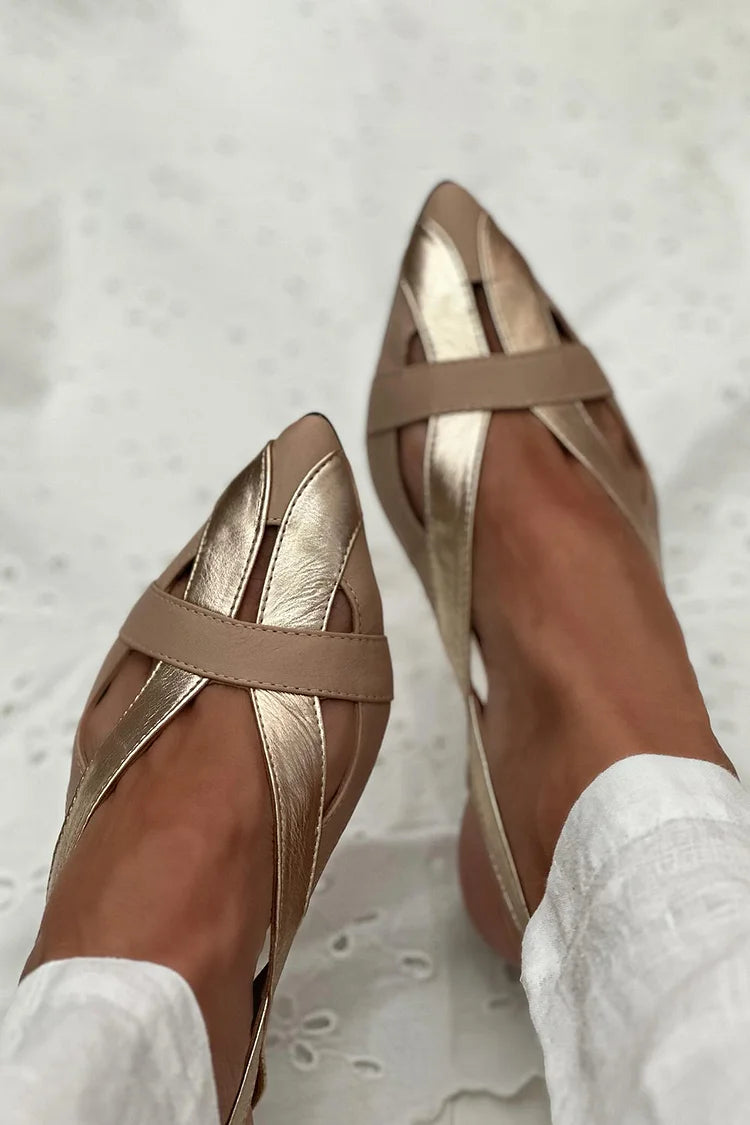 Iracema - Χρυσά Slingback Σανδάλια