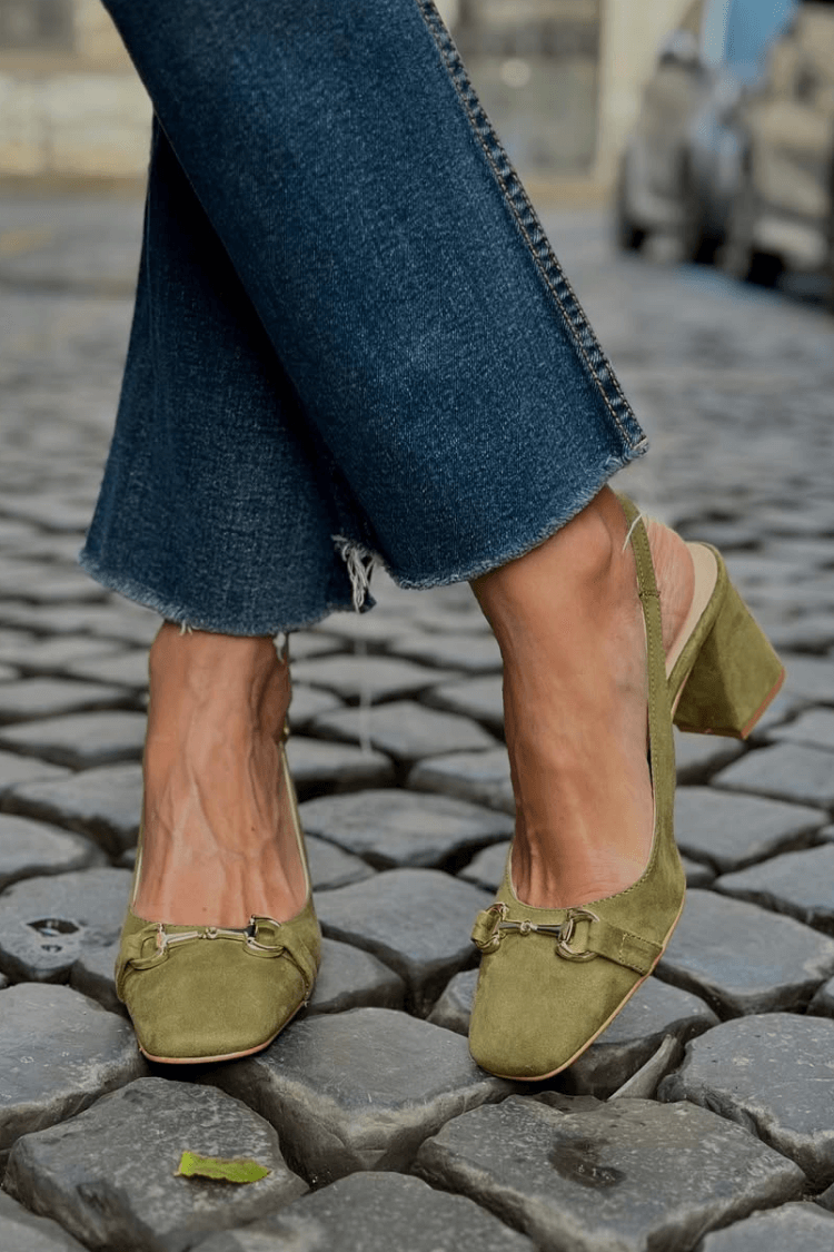 Honorina - Nubuck Heeled Pumps