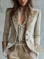 Amberly | Tailored Embroidered Blazer