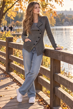 Vintage Asymmetrical Knit Cardigan