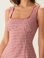 Ελαφρύ Mini Gingham Φόρεμα από την Bergamo