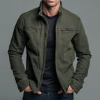 Rodney | Retro Cotton Zip-Up Jacket