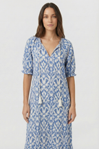 Denisa | Floral Maxi Dress with V-Neckline