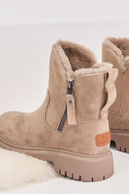 Χειμερινά ankle boots με ψηλή πλατφόρμα