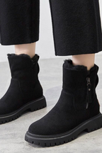Χειμερινά ankle boots με ψηλή πλατφόρμα