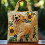 Χειροποίητη Τσάντα με Θέμα Golden Retriever