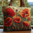 Τσάντα Tote με Κουβέρτα Poppy - Κωδικός GFTOMA2521