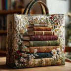 Quilted Tote Bag - Book Haven GFTONL5222