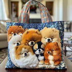 Quilted Pompom Handbag GFTONT3789
