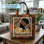 Τσάντα Tote Melanin Pride με Κέντημα QTCUZ GFTOQA2369