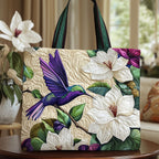 Τσάντα Tote με Κέντημα Μαγνόλια GFTOTP8635