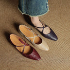 Genuine Leather Eclan Flats