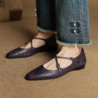 Genuine Leather Eclan Flats