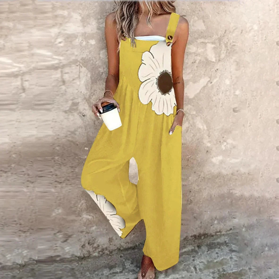 Γυναικεία Ολόσωμη Φόρμα με Floral Σχέδιο