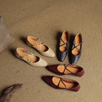 Genuine Leather Eclan Flats