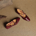 Genuine Leather Eclan Flats