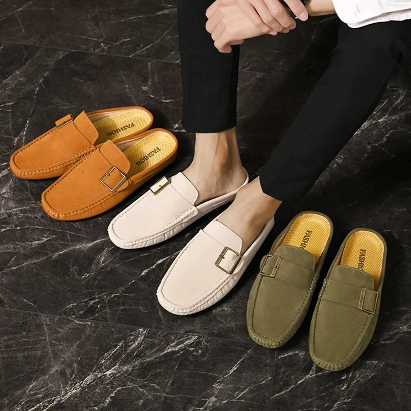 Zayden Suede Slip-On Mules