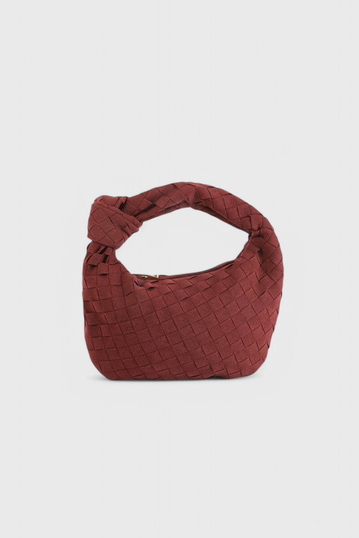 Τσάντα Mini Remi Woven με Λεπτομέρεια Κόμπου