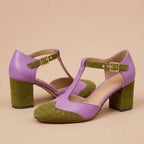 Vantelle | T-BAR Heeled Sandals with Strap