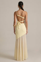 Bohdanka | Maxi Dress with One Shoulder and Open Back