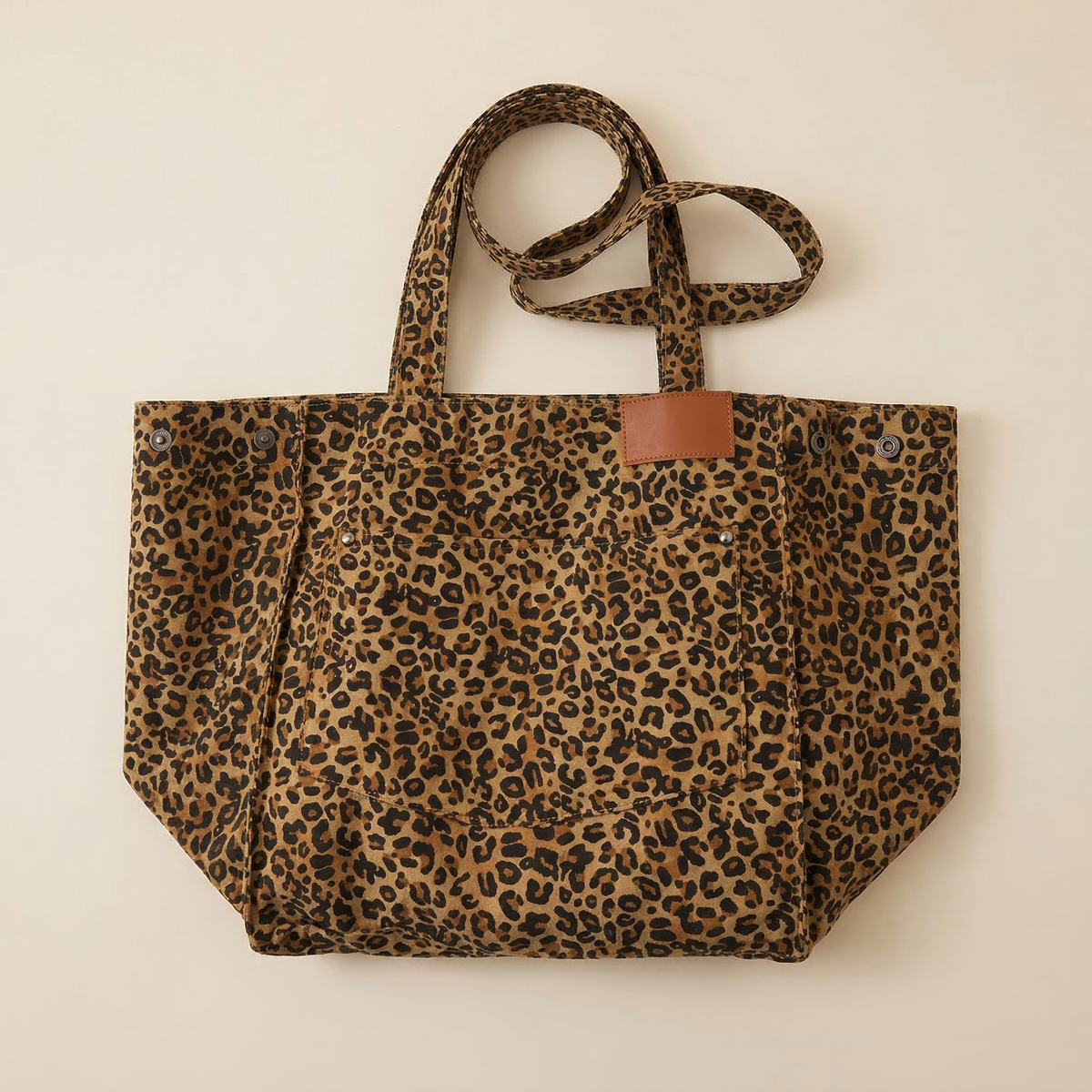 Lysara | Τσάντα Shopper με Ζωγραφιστό Μοτίβο
