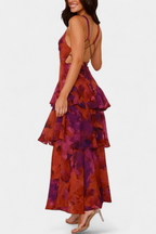 Domenica | V-Neck Georgette Dress